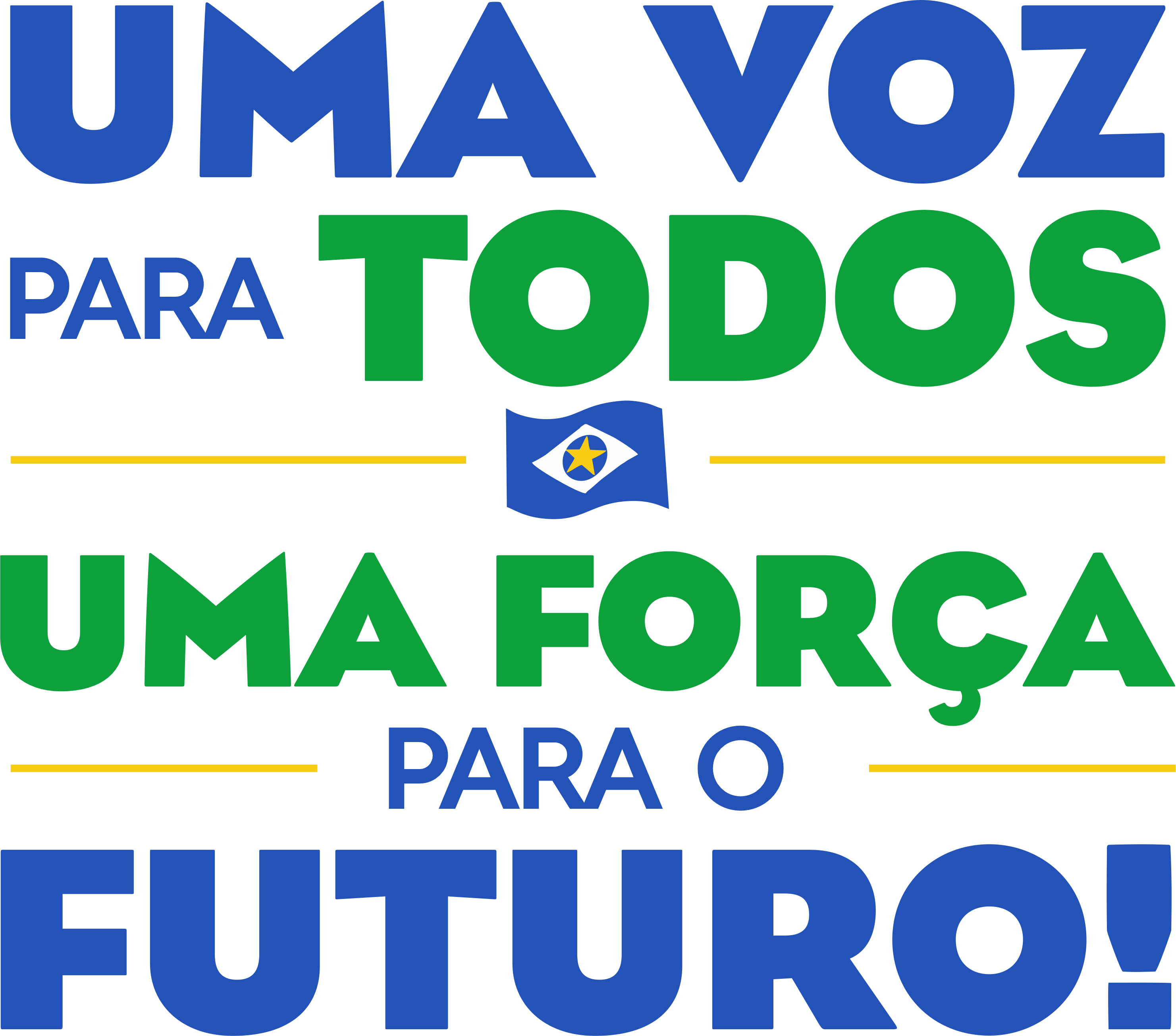 Cartaz Uma voz para todos, uma força para o futuro